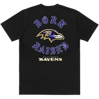 Baltimore Ravens Born x Raised Unisex T-Shirt - Black