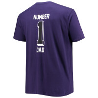 Baltimore Ravens Fanatics Branded Big & Tall #1 Dad 2-Hit T-Shirt - Purple