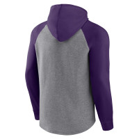 Baltimore Ravens Fanatics Branded Favorite Arch Raglan Pullover Hoodie - Heather Gray