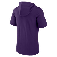 Baltimore Ravens Fanatics Branded Offensive Strategy Short Sleeve Pullover Hoodie - Purple