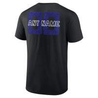 Baltimore Ravens Fanatics Branded Stellar Personalized Name & Number T-Shirt - Black