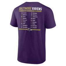 Baltimore Ravens Fanatics Branded Two-Pack 2023 Schedule T-Shirt Combo Set - Purple/White