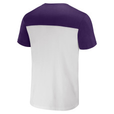 Baltimore Ravens NFL x Darius Rucker Collection by Fanatics Colorblocked T-Shirt - White/Purple