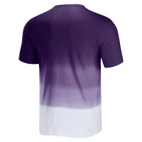 Baltimore Ravens NFL x Darius Rucker Collection by Fanatics Dip Dye Pocket T-Shirt - Purple/White