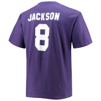 Lamar Jackson Baltimore Ravens Fanatics Branded Big & Tall Player Name & Number T-Shirt - Purple