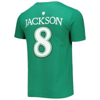 Lamar Jackson Baltimore Ravens Fanatics Branded St. Patrick's Day Icon Player T-Shirt - Green