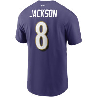 Lamar Jackson Baltimore Ravens Nike Name & Number T-Shirt - Purple