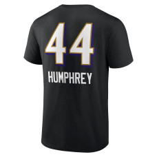 Marlon Humphrey Baltimore Ravens Fanatics Branded Team Wordmark Player Name & Number T-Shirt - Black