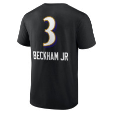 Odell Beckham Jr. Baltimore Ravens Fanatics Branded Team Wordmark Player Name & Number T-Shirt - Black