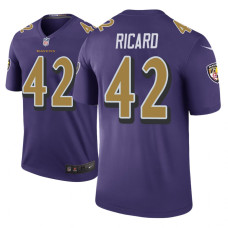 Men Baltimore Ravens #42 Patrick Ricard Purple Nike legend color rush Jersey