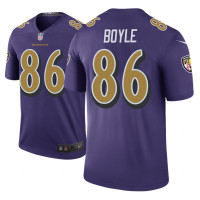 Men Baltimore Ravens #86 Nick Boyle Purple Nike legend color rush Jersey