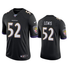 Men Baltimore Ravens #52 Ray Lewis 100th Season Black Vapor Limited Jersey