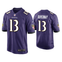 Men Baltimore Ravens #13 Devin Duvernay Purple Game Jersey