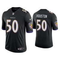 Men Baltimore Ravens #50 Justin Houston Vapor Limited Black Jersey