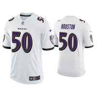 Men Baltimore Ravens #50 Justin Houston Vapor Limited White Jersey