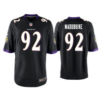 Men Baltimore Ravens #92 Justin Madubuike Black Game Jersey