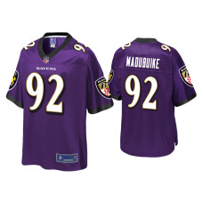 Men Baltimore Ravens #92 Justin Madubuike Purple Pro Line Jersey