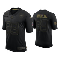 Men Baltimore Ravens #89 Mark Andrews Black 2020 Salute to Service Limited Jersey