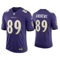 Men Baltimore Ravens #89 Mark Andrews Purple Vapor Limited Jersey