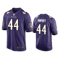 Men Baltimore Ravens #44 Marlon Humphrey Purple Game Jersey