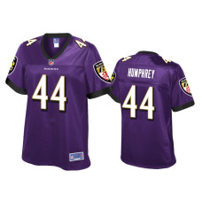 Women Baltimore Ravens #44 Marlon Humphrey Purple Pro Line Jersey