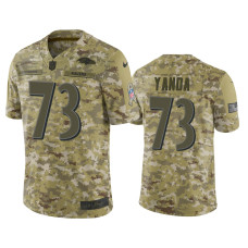 Men Baltimore Ravens #73 Marshal Yanda Nike Salute to Service Limited Jersey - Camo