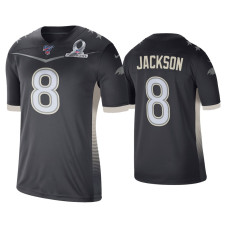 Men Baltimore Ravens #8 Lamar Jackson 2020 AFC Pro Bowl Game Anthracite Jersey