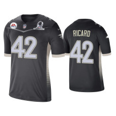 Men Baltimore Ravens #42 Patrick Ricard 2021 AFC Pro Bowl Game Anthracite Jersey