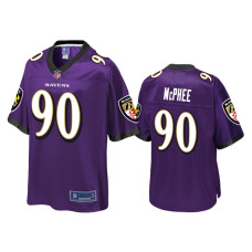 Men Baltimore Ravens #90 Pernell McPhee Purple Pro Line Jersey