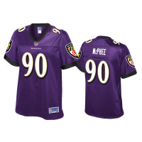 Women Baltimore Ravens #90 Pernell McPhee Purple Pro Line Jersey