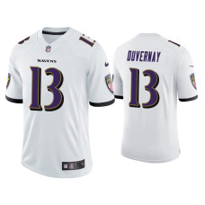 Men Baltimore Ravens #13 Devin Duvernay Vapor Limited White Jersey