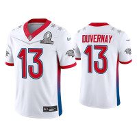 Men Baltimore Ravens #13 Devin Duvernay 2022 AFC Pro Bowl White Game Jersey