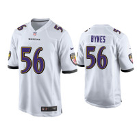 Men Baltimore Ravens #56 Josh Bynes White Game Jersey