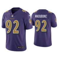 Men Baltimore Ravens #92 Color Rush Limited Justin Madubuike Purple Jersey