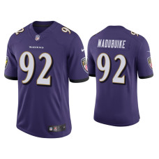 Men Baltimore Ravens #92 Justin Madubuike Vapor Limited Purple Jersey