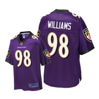 Youth Baltimore Ravens #98 Purple Brandon Williams Pro Line Jersey