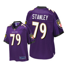 Youth Baltimore Ravens #79 Purple Ronnie Stanley Pro Line Jersey